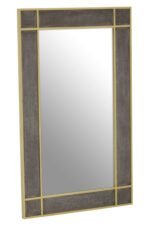 Lewis Grey Shagreen Effect Wall Mirror