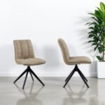 Lima Taupe Fabric Dining Chair