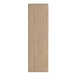 Line Wardrobe with 2 Sliding Doors 1 Small Door and 2 Drawers in Jackson Hickory Oak