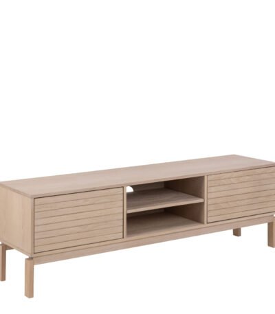 Linley 2 Door TV Unit in White Oak