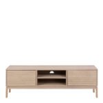 Linley 2 Door TV Unit in White Oak
