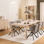 Linley Extendable Dining Table in White Oak 200/300 x 100 x 75cm