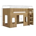 Lino Playhouse Mid Sleeper Bed - Image 4