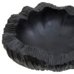 Lismore Black Curved Textured Decorative Bowl