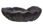 Lismore Black Curved Textured Decorative Bowl