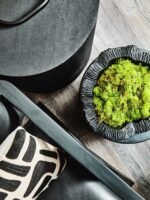 Lismore Black Curved Textured Decorative Bowl