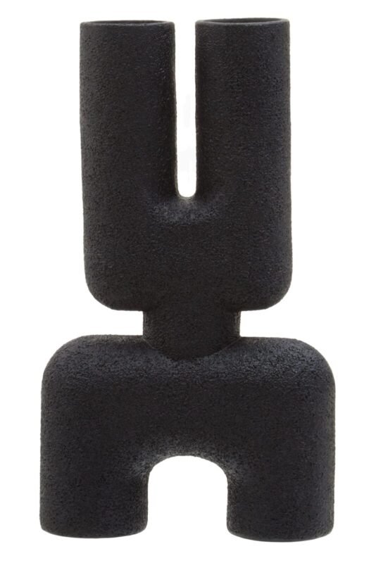 Lismore Black Large Sculptural Vase