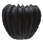 Lismore Black Textured Vase