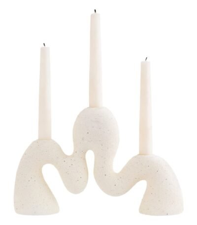 Lismore Cream Organic Candle Holder