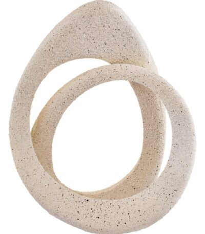 Lismore Cream Textured Loop Sculpture