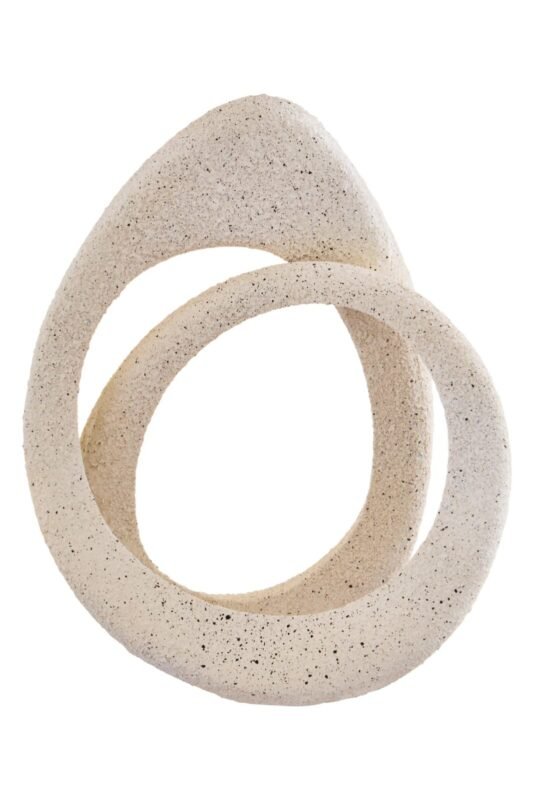 Lismore Cream Textured Loop Sculpture