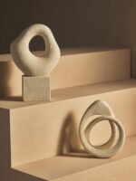 Lismore Cream Textured Loop Sculpture