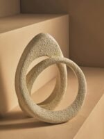 Lismore Cream Textured Loop Sculpture