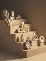Lismore Cream Textured Sculptural Vase