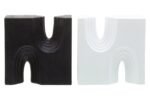 Lismore Set of 2 Black and White Bookends