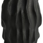 Lismore Small Black Textured Vase
