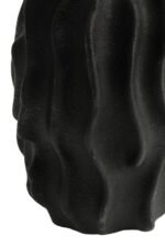Lismore Small Black Textured Vase