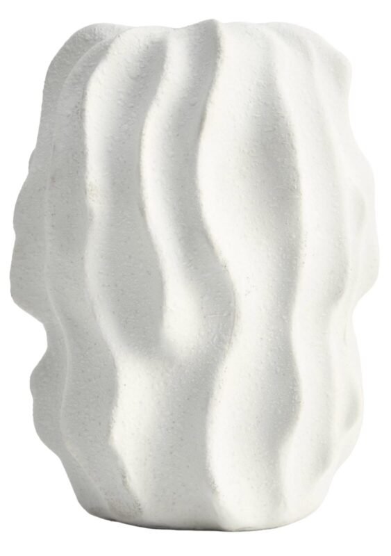 Lismore Small White Textured Vase