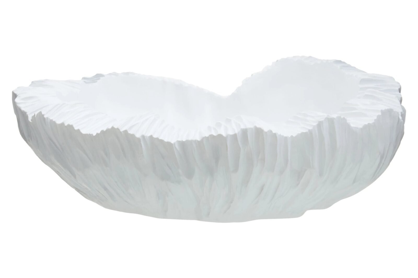 Lismore White Curved Textured Decorative Bowl Lismore White Curved Textured Decorative Bowl