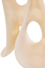 Lismore White Marble Effect Large Abstract Loop Sculpture