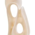 Lismore White Marble Effect Large Abstract Loop Sculpture