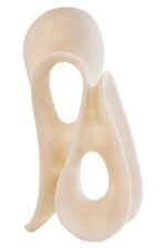 Lismore White Marble Effect Large Abstract Loop Sculpture