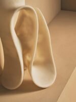 Lismore White Marble Effect Large Abstract Loop Sculpture