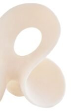 Lismore White Marble Effect Small Abstract Loop Sculpture