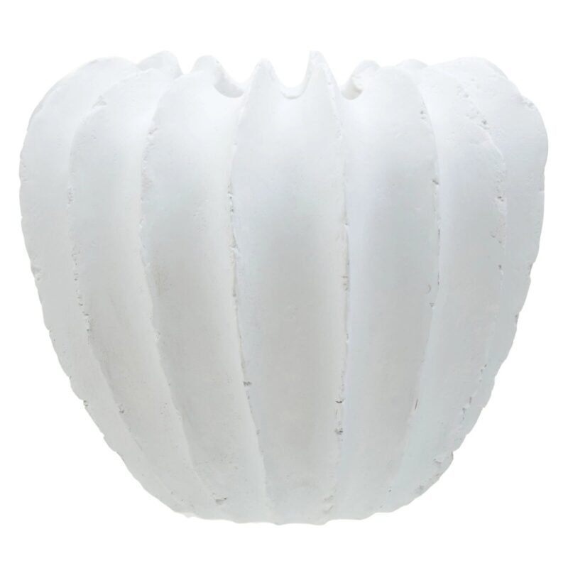 Lismore White Textured Vase