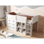 Loop Mid Sleeper Bed Full Set Grey