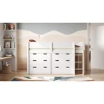 Loop Mid Sleeper Bed Storage Set Pink