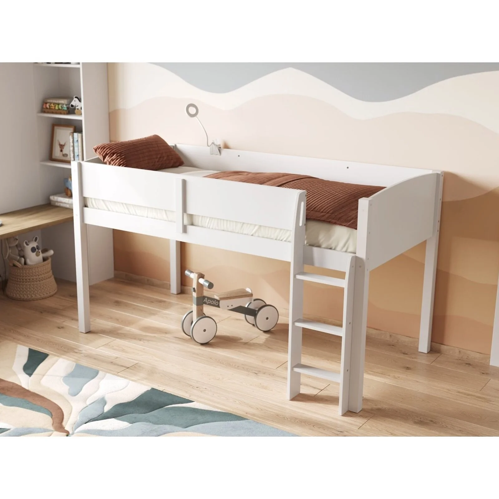 Loop Midsleeper Bed Grey Loop Midsleeper Bed Grey