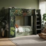 Lorith Jungle Bunk Bed with Drawers Green - Image 2