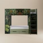 Lorith Jungle Bunk Bed with Drawers Green - Image 6