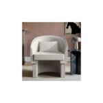 Lowen Cream Bouclé Accent Chair - Image 2