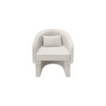 Lowen Cream Bouclé Accent Chair - Image 6