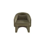 Lowen Khaki Velvet Accent Chair