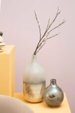 Luing Small Metallic Effect Bottle Vase