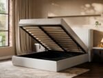 Lumen Ottoman Bed with LED Winged Headboard - Image 8