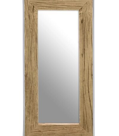 Lunga Natural Wood Rectangular Wall Mirror