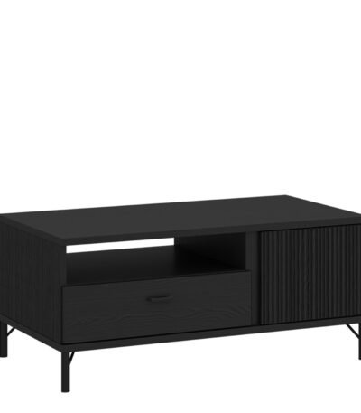 Lusaka Coffee Table 2 Door 1 Drawer in Black Graphite