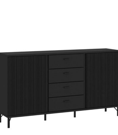 Lusaka Sideboard 2 Door 4 Drawer in Black Graphite