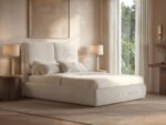 Lydia Upholstered Ottoman Storage Bed Cord Fabric Beige - Image 7