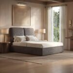 Lydia Upholstered Ottoman Storage Bed Cord Fabric Brown