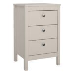Madrid Bedside Table 3 Drawers