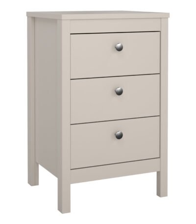 Madrid Bedside Table 3 Drawers