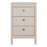 Madrid Bedside Table 3 Drawers