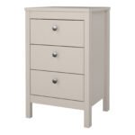Madrid Bedside Table 3 Drawers