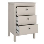 Madrid Bedside Table 3 Drawers