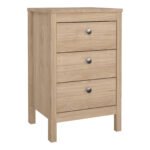 Madrid Bedside Table 3 Drawers